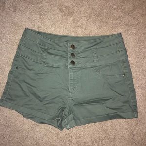 green shorts